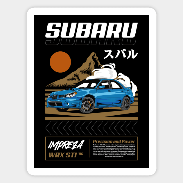 Impreza WRX Rally Car Magnet by milatees